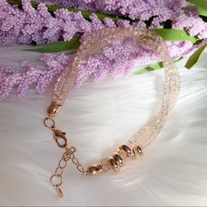 Wire wrap gold fashion jewelry bracelet